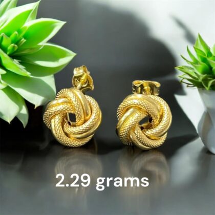 Infinity stud earring